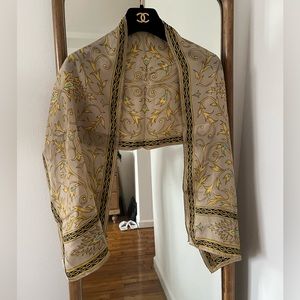 Vintage Vicente Minetti / Folger Shakespeare Library silk scarf